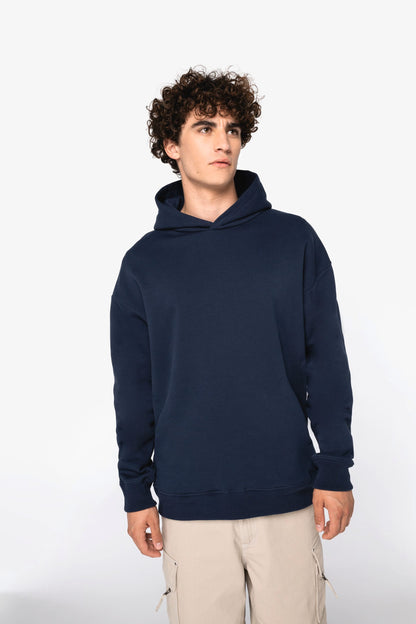 Ecologische uniseks oversized sweater met capuchon