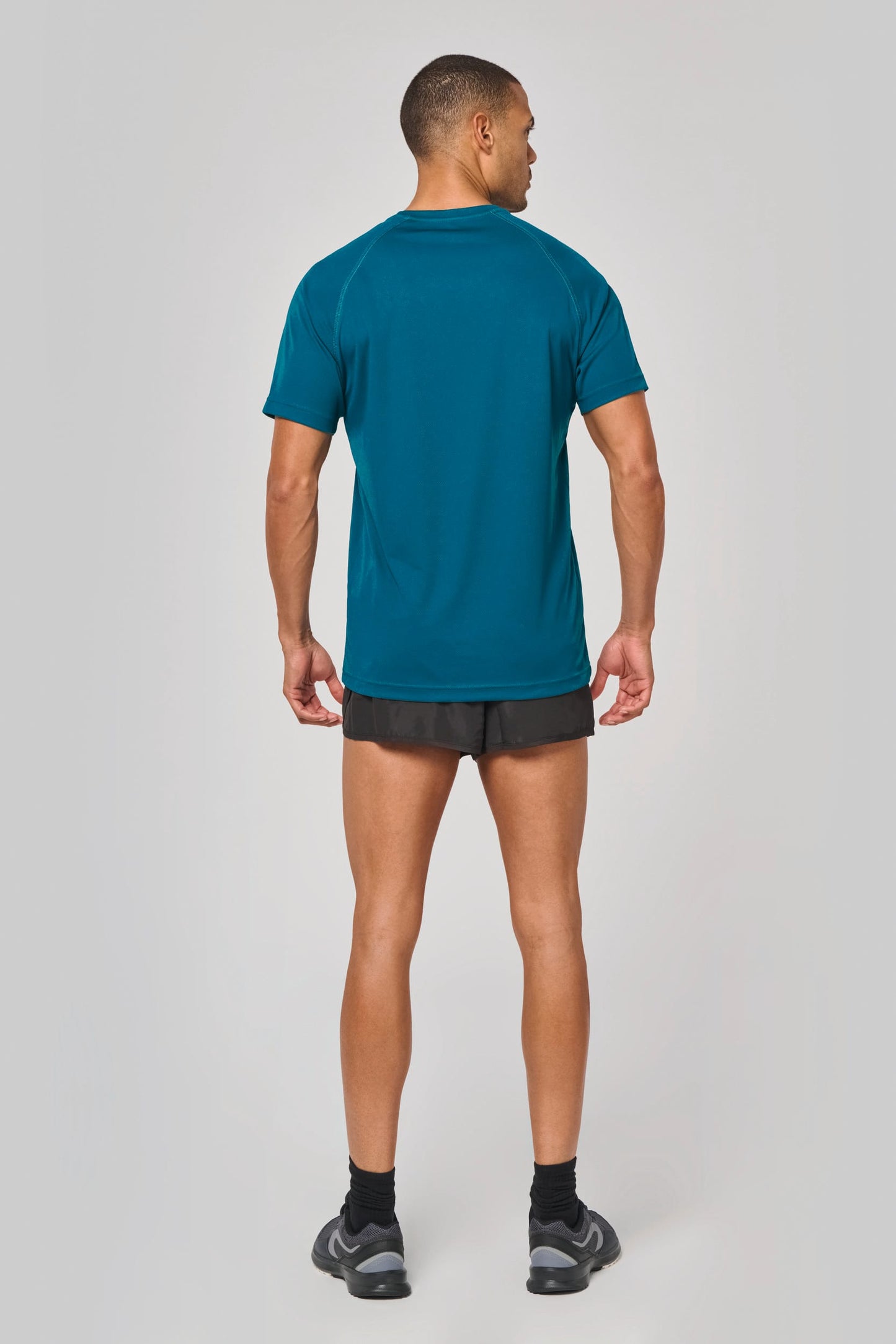 Recyceltes Herren-Sport-T-Shirt mit Rundhalsausschnitt