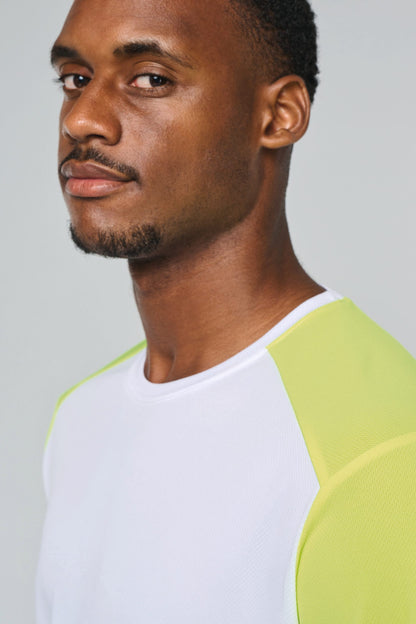 Zweifarbiges, umweltfreundliches Sport-T-Shirt für Herren