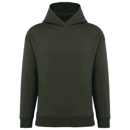 Ecologische uniseks oversized sweater met capuchon