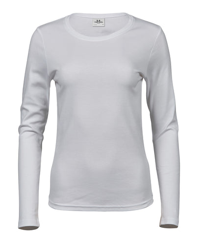Damen-Langarm-T-Shirt aus Interlock-Gewebe
