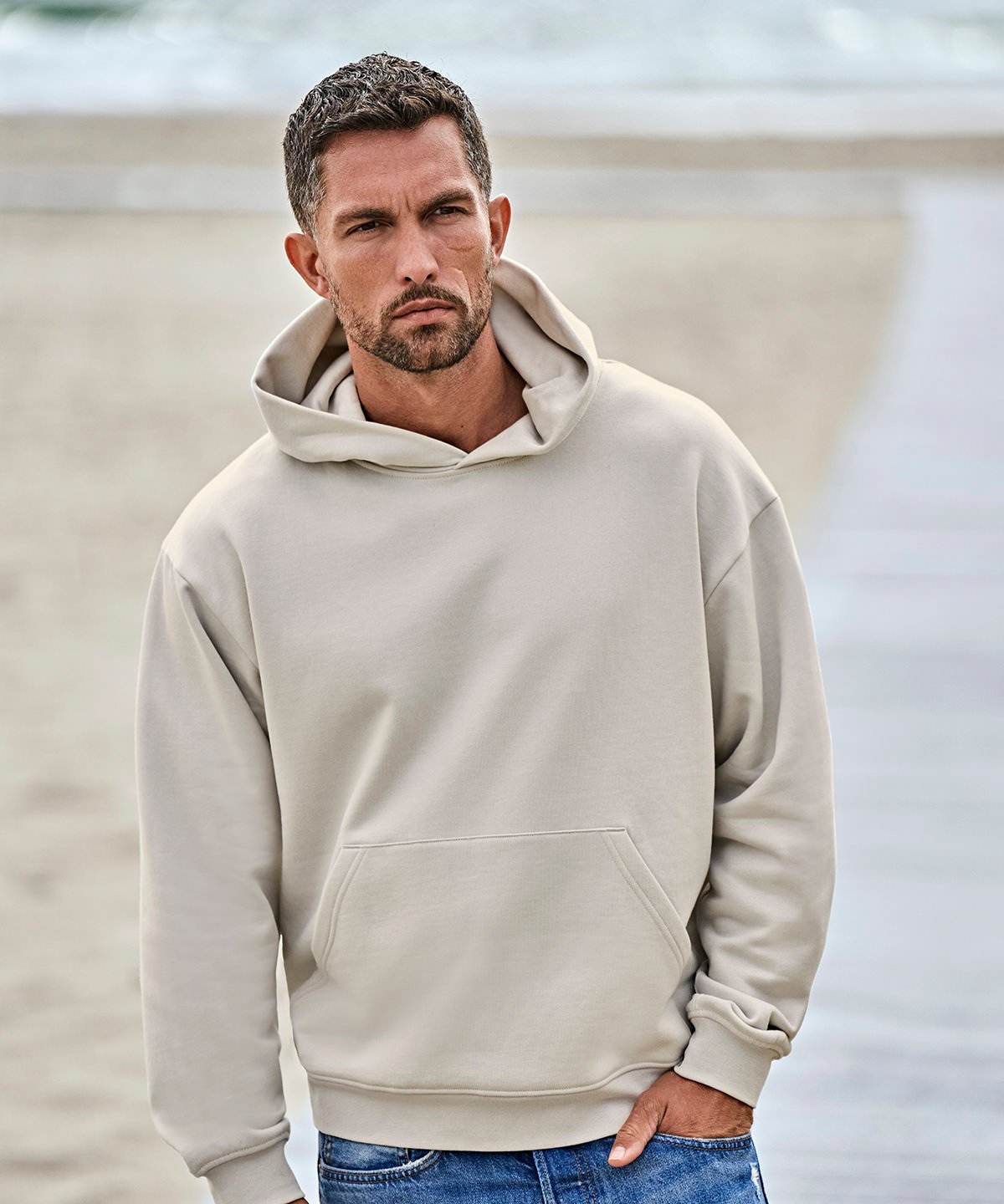 Urban heavy loose-fit hooded sweatshirt