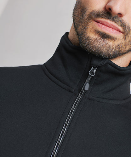 Men's spun-dyed sustainable zip-through sweatshirt