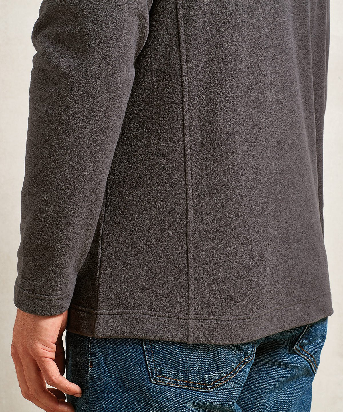 Unisex 'Recyclelight' 1/4-Reißverschluss-Mikrofleece