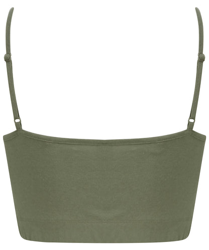 Nachhaltiges, kurzes Damen-Cami-Top mit verstellbaren Trägern