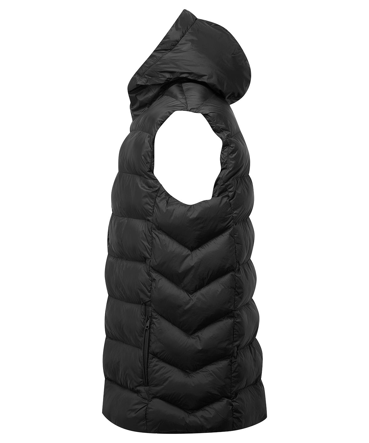 Solitude recycled hooded bodywarmer - New Wave Society