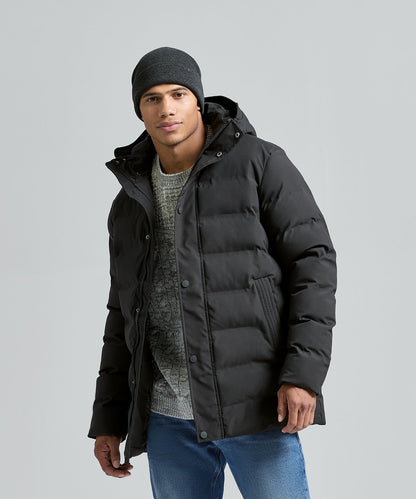 Recycled bonded longline padded jacket - New Wave Society