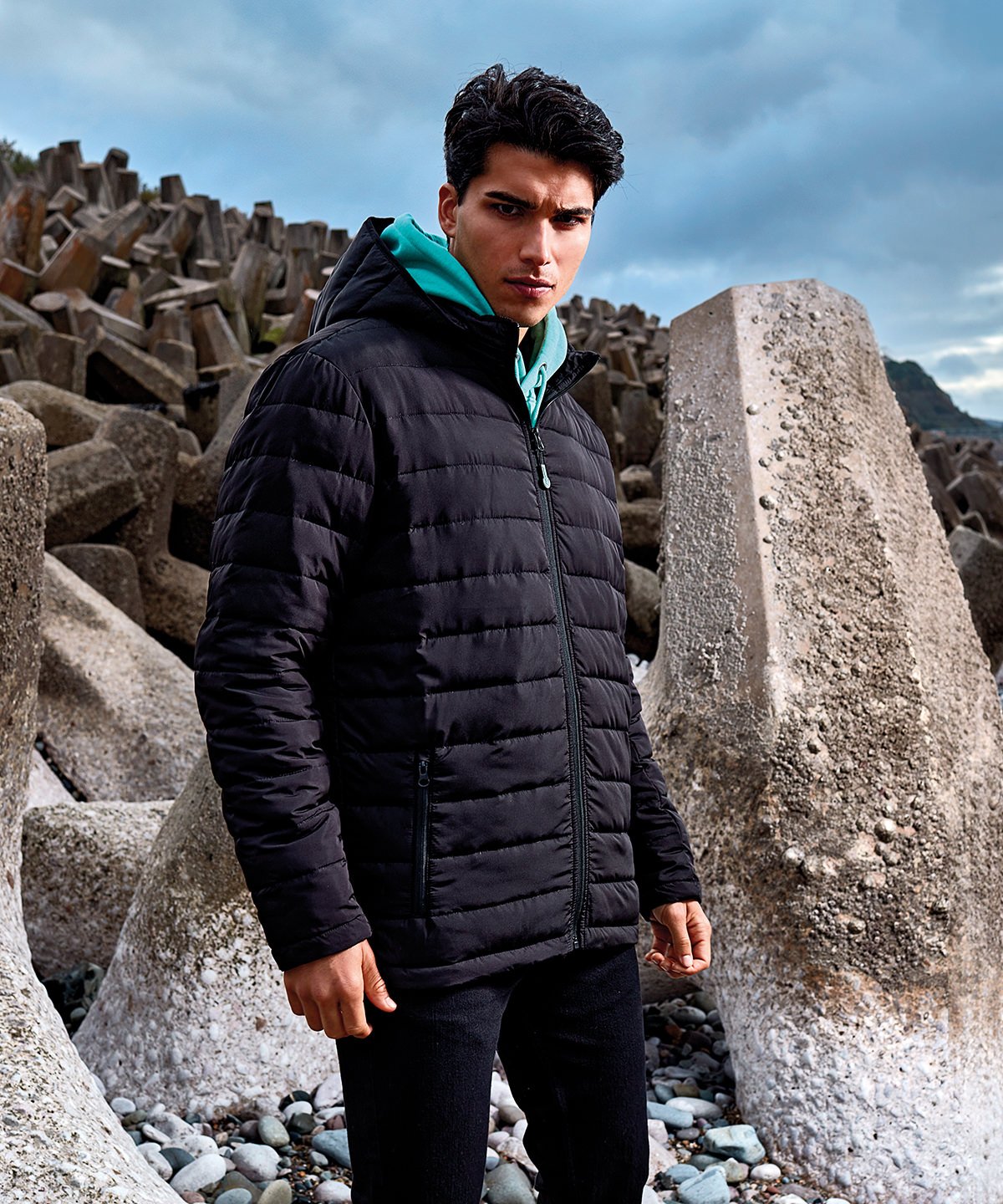 Delmont recycled padded jacket - New Wave Society